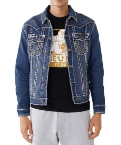 True Religion Jimmy Super T Western Style Denim Jacket