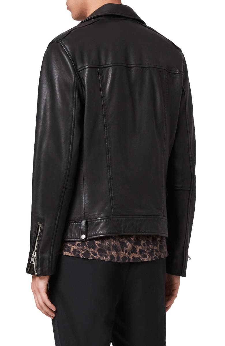 Milo Leather Biker Jacket - Image 8