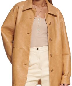 Oversize Faux Leather Jacket