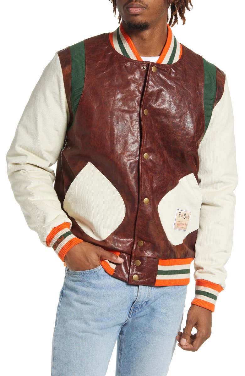 Dedication Leather Varsity Jacket - Image 4