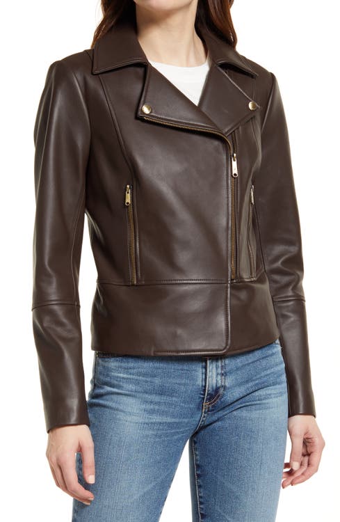 Peplum Back Leather Jacket - Image 4