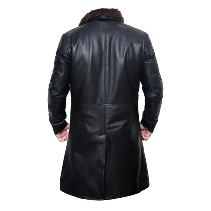 Gosling's Blade Stylish Black Leather Coat - Image 2