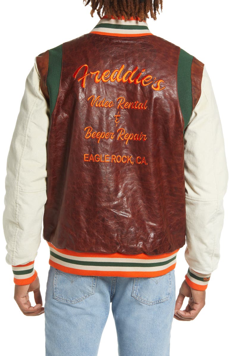Dedication Leather Varsity Jacket - Image 2