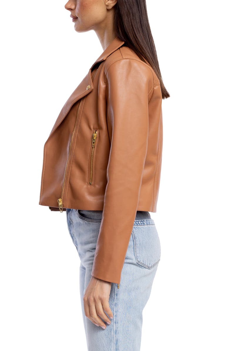 Faux Leather Moto Jacket - Image 2