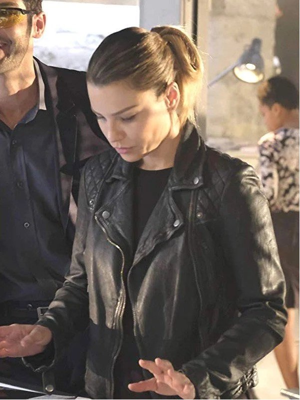 Chloe Decker Lucifer Season 4 Leather Jacket - Image 2