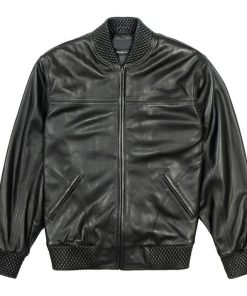 Men's Basic Black Leather jacket