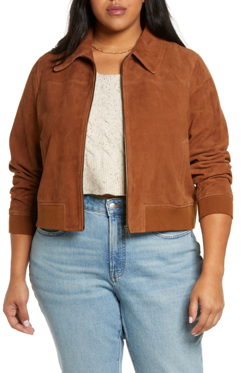 Suede Bomber Jacket