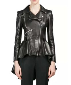 The 100 Season 7 Clarke Griffon Black Leather Jacket