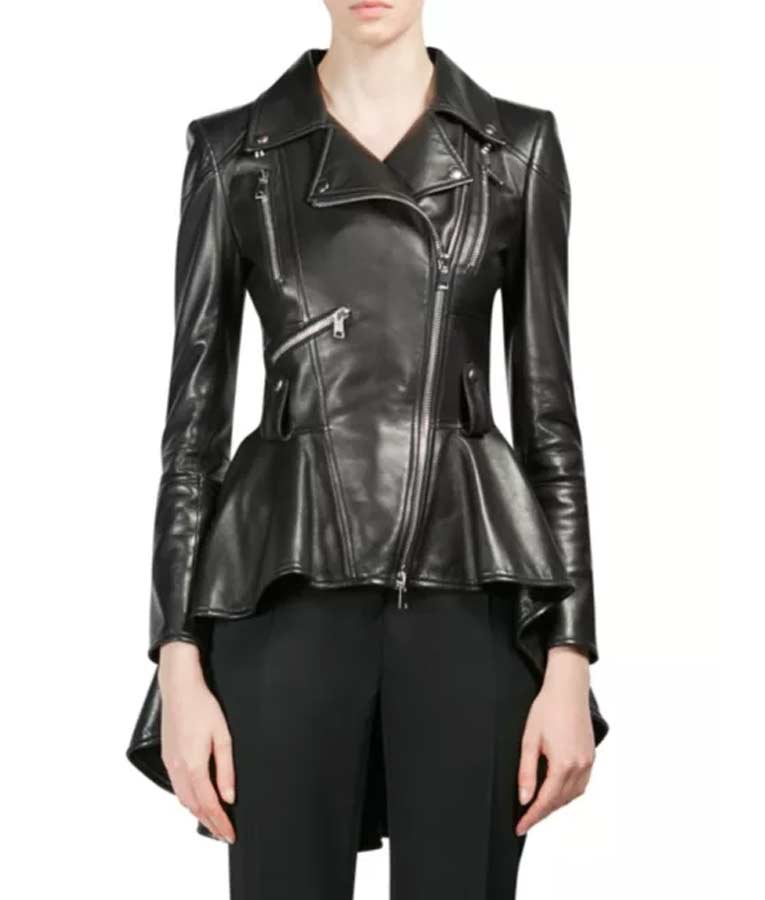 The 100 Season 7 Clarke Griffon Black Leather Jacket