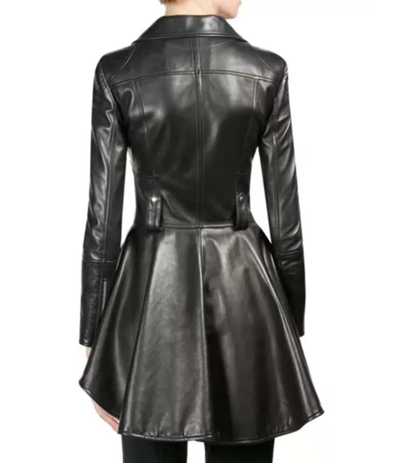 The 100 Season 7 Clarke Griffon Black Leather Jacket - Image 2