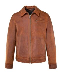 Men's Apex Brown Leather Jacket