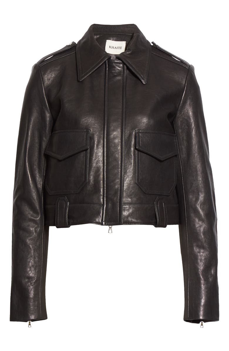 The Cordelia Lambskin Leather Jacket - Image 3