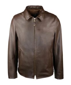 Men's Rebel Brown Biker Leather Jacket