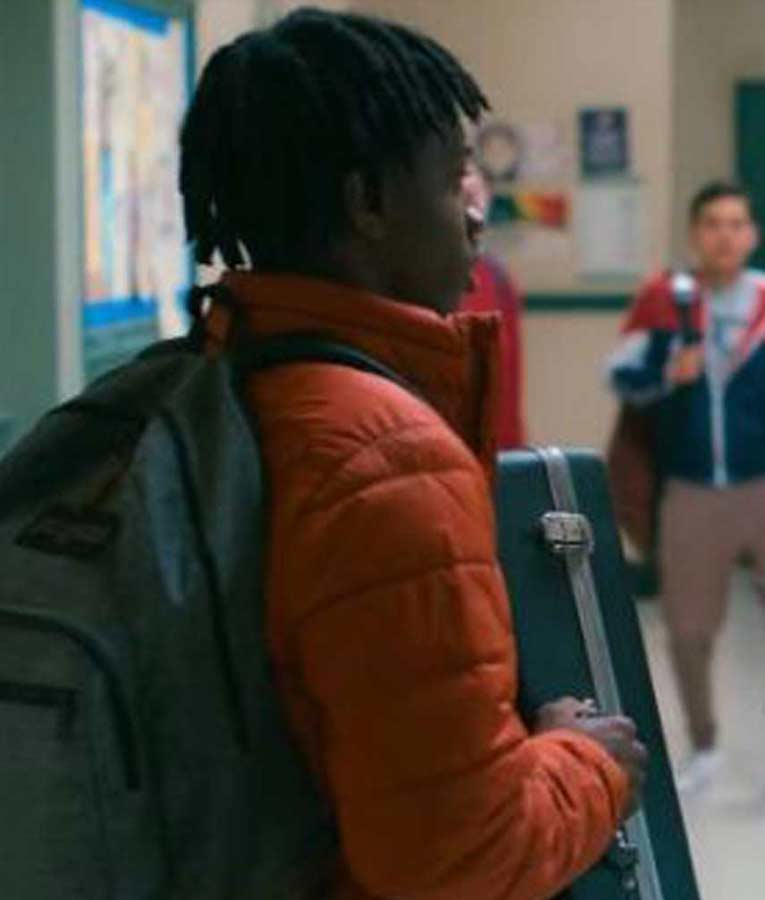 Grand Army Jaden Jordan Orange Puffer Jacket - Image 2