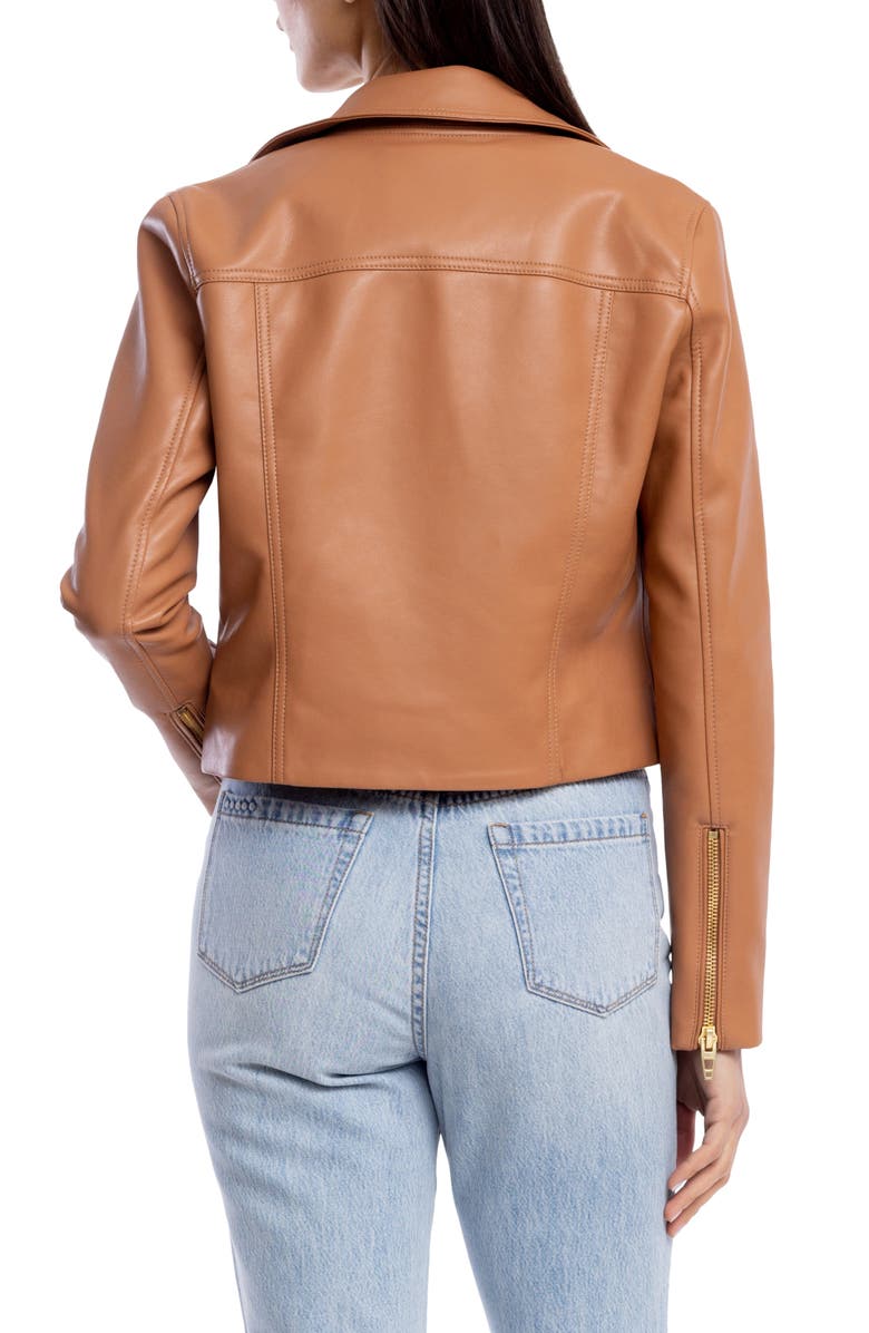 Faux Leather Moto Jacket - Image 3
