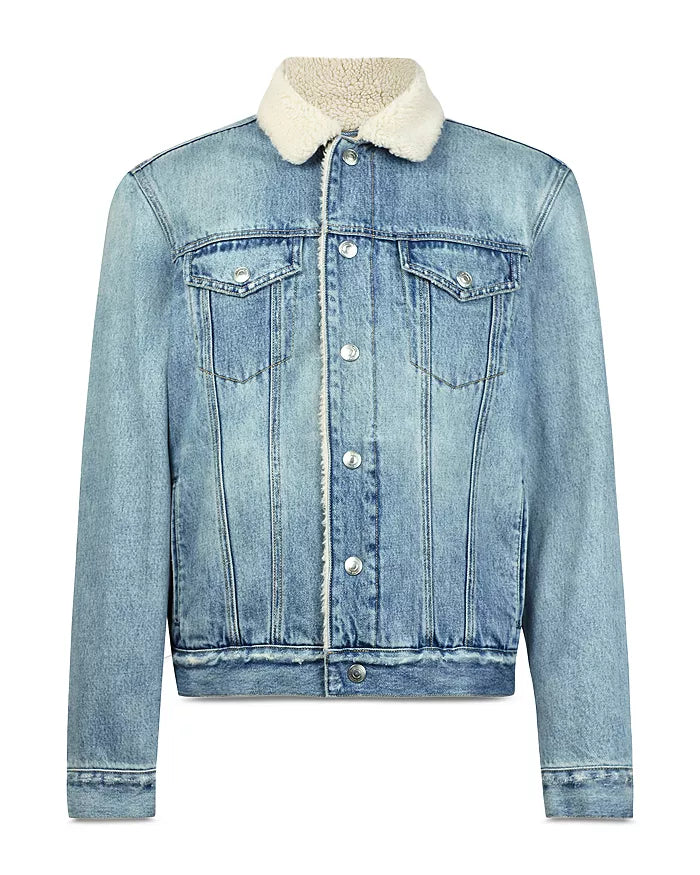 ALLSAINTS Ilkley Sherpa-Lined Denim Jacket - Image 2
