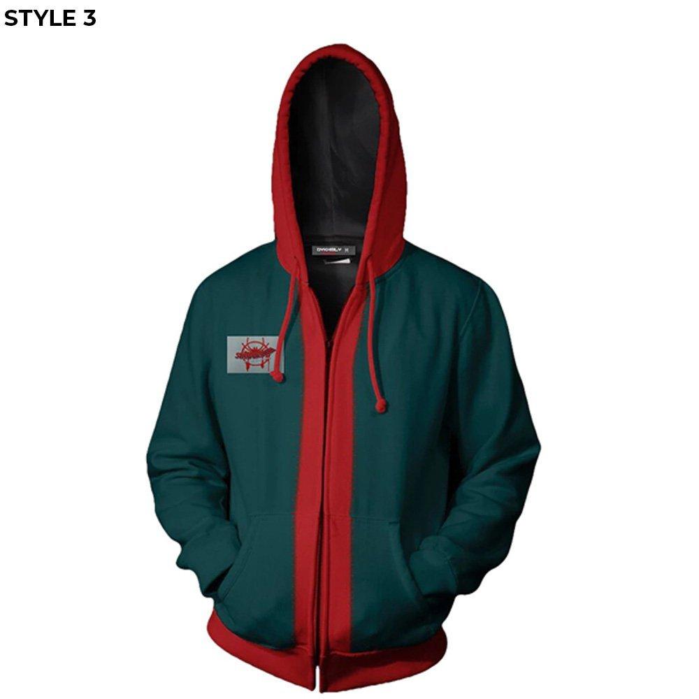 Miles Morales Spider Verse Hooded Jacket - Image 6