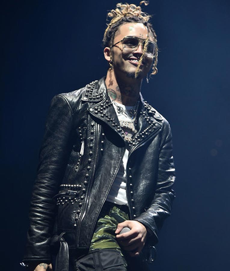 Lil Pump Studded Leather Jacket - Image 2