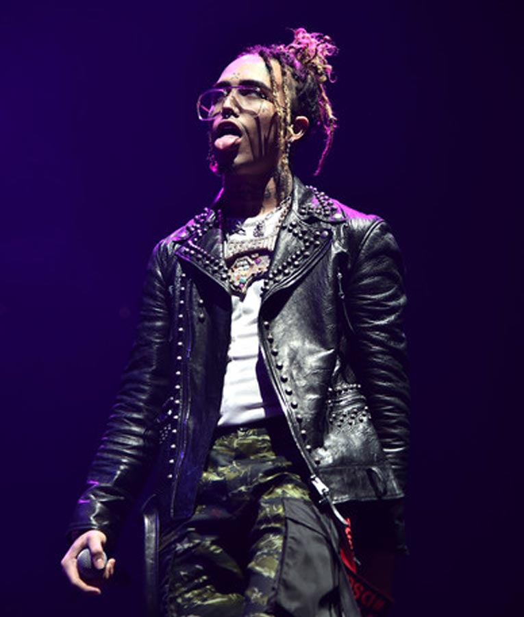 Lil Pump Studded Leather Jacket - Image 3