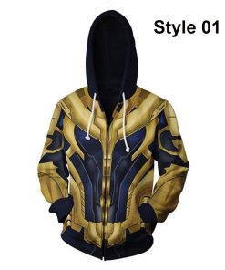 Avengers Endgame Thanos Hoodie (Free Thirt)