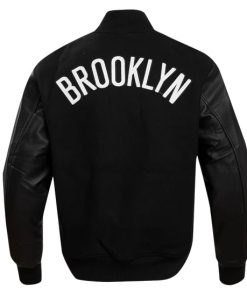 NBA BROOKLYN NETS CLASSIC WOOL WOMEN'S VARSITY JACKET