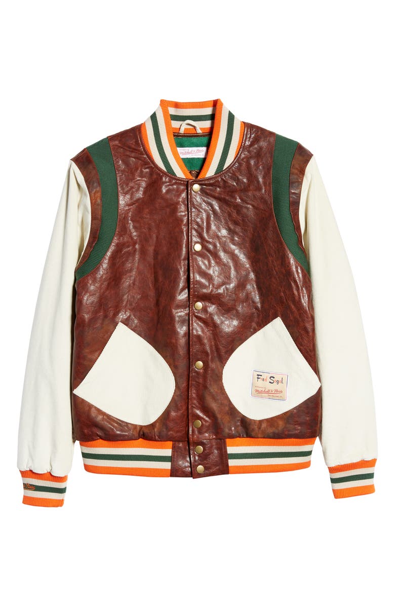 Dedication Leather Varsity Jacket - Image 5