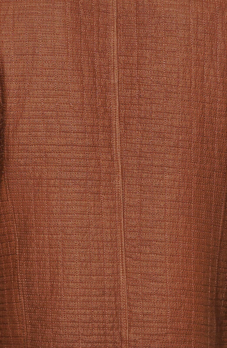 Perforated Lambskin Leather Jacket - Image 4