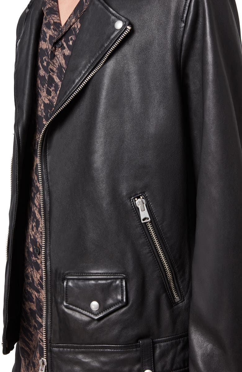 Milo Leather Biker Jacket - Image 6
