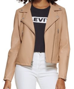 Women's Faux Leather Moto Jacket