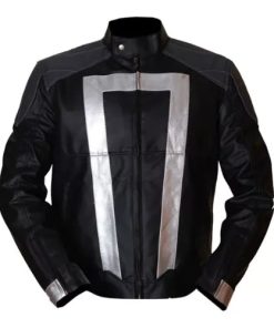 Agents Of Shield Black & Grey Faux Leather Jacket