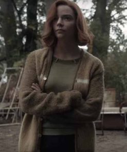Anya Taylor Joy The Queen’s Gambit Brown Sweater
