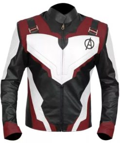 Avengers Endgame Quantum Realm Faux Burgundy Leather Jacket