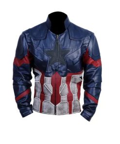 Captain America Infinity War Faux Leather Jacket Waxed