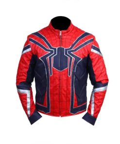 Avengers Infinity War Spider-Man Faux Leather Jacket