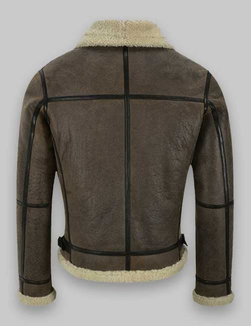 Men RAF Flight B3 Air Force Shearling Jacket - Image 4