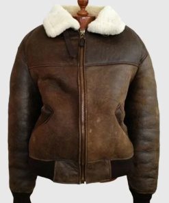 B3 Leather Bomber Pilot Aviator Jacket
