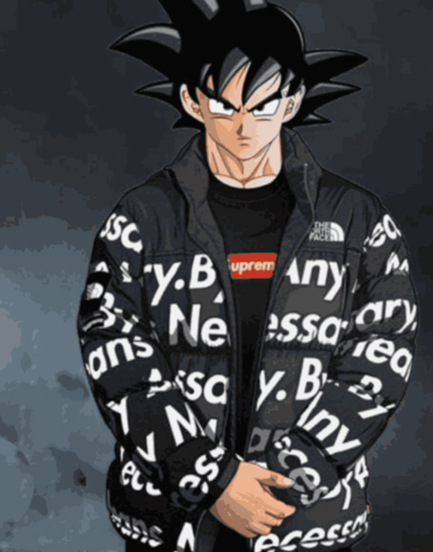 Goku Drip Puffer Jacket