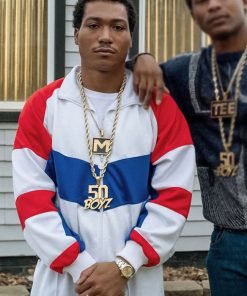 Black Mafia Striped Track Jacket