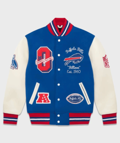 Blue OVO NFL Los Angeles Varsity Jacket