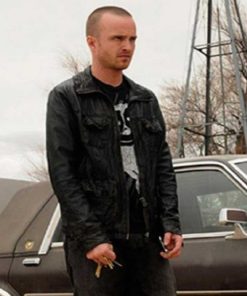 Breaking Bad Jesse Pinkman Black Leather Jacket