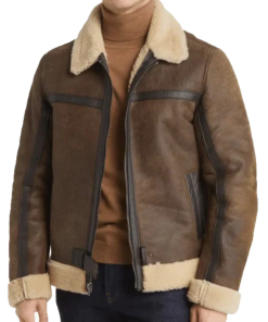 Brown Sheepskin Leather Jacket