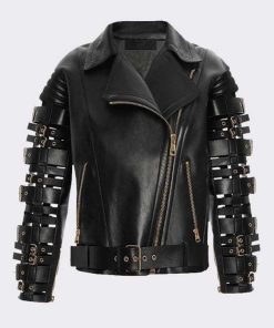 Straps and Buckles Zendaya Coleman Jacket