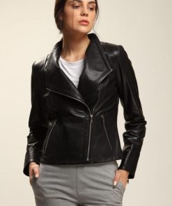 Absolute Black Leather Jacket Women