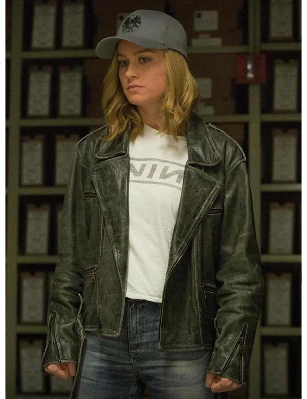 Carol Danvers Captain Marvel Biker Jacket