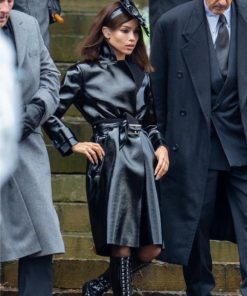 The Batman Zoë Kravitz Black Leather Coat