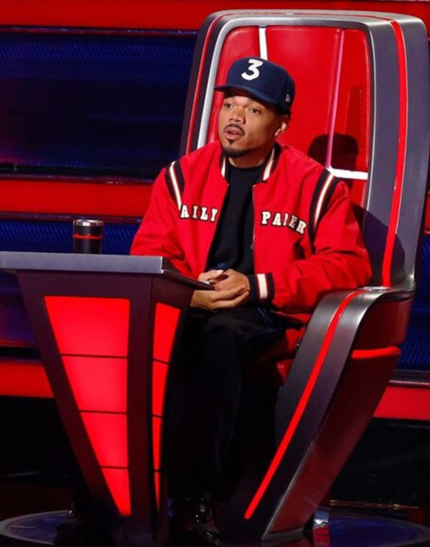 Chance the Rapper Red Bomber Jacket - Image 4