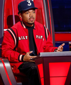 Chance the Rapper Red Bomber Jacket