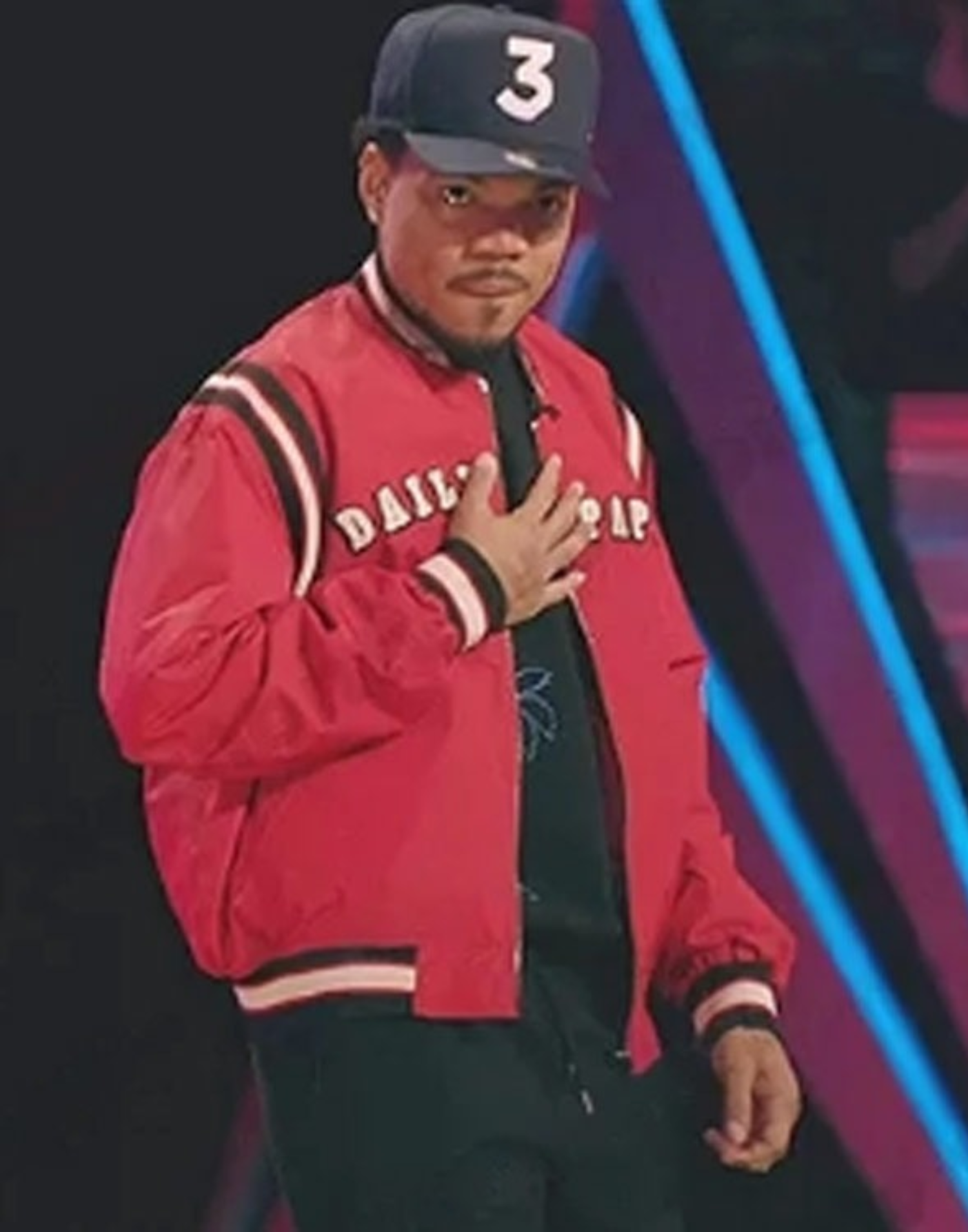 Chance the Rapper Red Bomber Jacket - Image 5