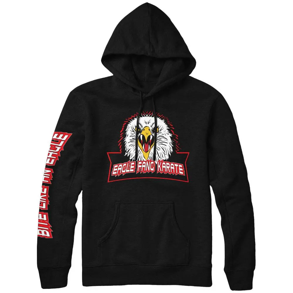 Cobra Kai Eagle Fang Karate Black Hoodie Jacket