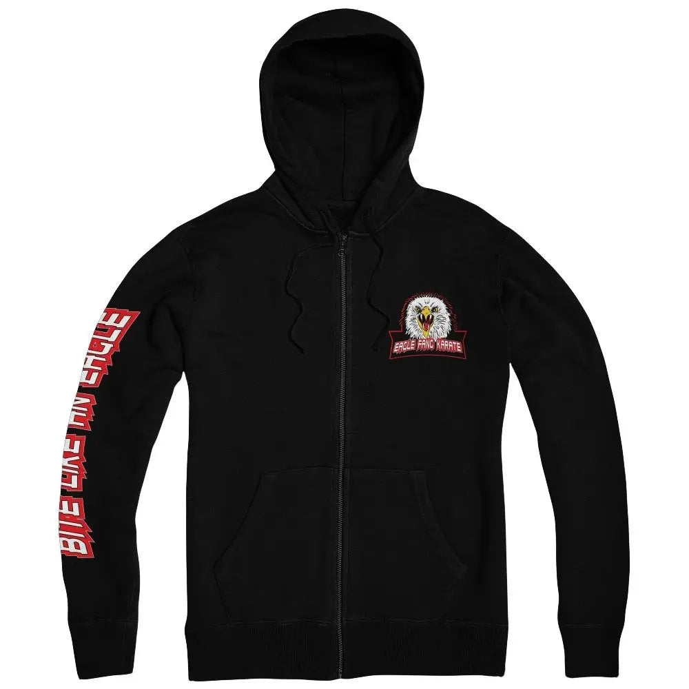 Cobra Kai Eagle Fang Karate Black Hoodie Jacket - Image 2